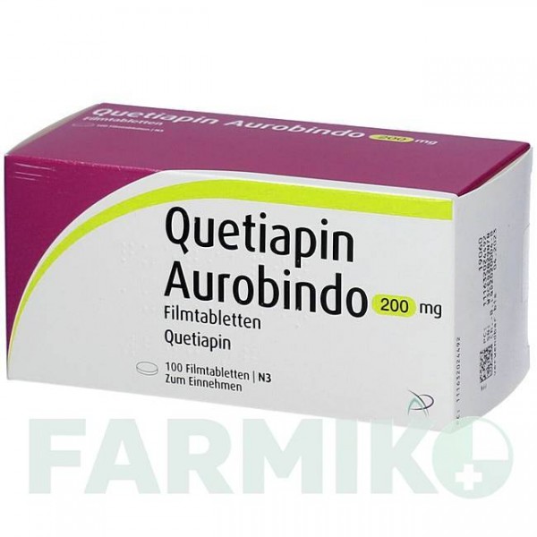 КВЕТІАПІН (QUETIAPIN) 200 мг таблетки 100 шт - Кветіапін BB FARMA