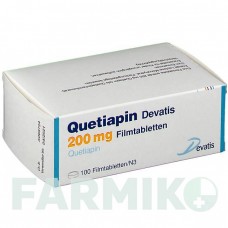 КВЕТИАПИН (QUETIAPIN) 200 мг таблетки 100 шт - Кветиапин DEVATIS