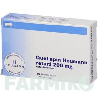 КВЕТІАПІН (QUETIAPIN) 200 мг таблетки 10 шт - Кветіапін HEUMANN PHARMA
