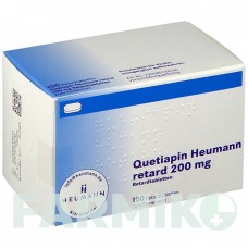 КВЕТИАПИН (QUETIAPIN) 200 мг таблетки 100 шт - Кветиапин HEUMANN PHARMA
