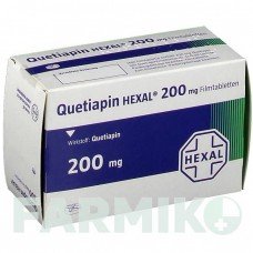 КВЕТИАПИН (QUETIAPIN) 200 мг таблетки 50 шт - Кветиапин HEXAL