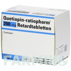 КВЕТИАПИН (QUETIAPIN) 200 мг таблетки 100 шт - Кветиапин RATIOPHARM