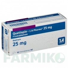 КВЕТИАПИН (QUETIAPIN) 25 мг таблетки 50 шт - Кветиапин 1 A PHARMA