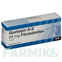 КВЕТИАПИН (QUETIAPIN) 25 мг таблетки 50 шт - Кветиапин ABZ PHARMA