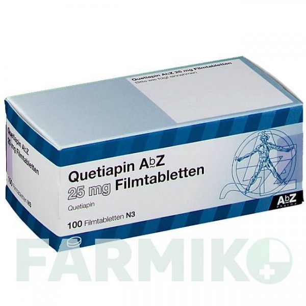 КВЕТИАПИН (QUETIAPIN) 25 мг таблетки 100 шт - Кветиапин ABZ PHARMA