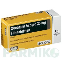 КВЕТІАПІН (QUETIAPIN) 25 мг таблетки 50 шт - Кветіапін ACCORD HEALTHCARE