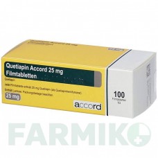 КВЕТІАПІН (QUETIAPIN) 25 мг таблетки 100 шт - Кветіапін ACCORD HEALTHCARE
