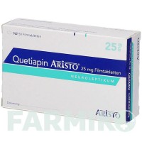 КВЕТИАПИН (QUETIAPIN) 25 мг таблетки 50 шт - Кветиапин ARISTO PHARMA