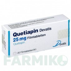КВЕТИАПИН (QUETIAPIN) 25 мг таблетки 20 шт - Кветиапин DEVATIS