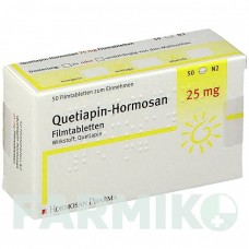 КВЕТИАПИН (QUETIAPIN) 25 мг таблетки 50 шт - Кветиапин HORMOSAN PHARMA
