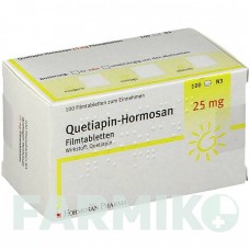 КВЕТИАПИН (QUETIAPIN) 25 мг таблетки 100 шт - Кветиапин HORMOSAN PHARMA