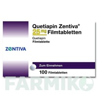 КВЕТИАПИН (QUETIAPIN) 25 мг таблетки 100 шт - Кветиапин ZENTIVA
