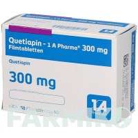 КВЕТІАПІН (QUETIAPIN) 300 мг таблетки 10 шт - Кветіапін 1 A PHARMA