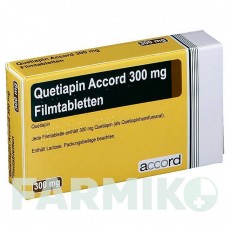 КВЕТІАПІН (QUETIAPIN) 300 мг таблетки 10 шт - Кветіапін ACCORD HEALTHCARE