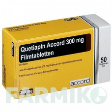 КВЕТІАПІН (QUETIAPIN) 300 мг таблетки 50 шт - Кветіапін ACCORD HEALTHCARE
