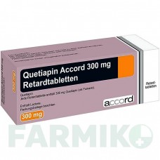 КВЕТІАПІН (QUETIAPIN) 300 мг таблетки 100 шт - Кветіапін ACCORD HEALTHCARE