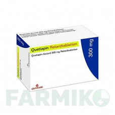 КВЕТИАПИН (QUETIAPIN) 300 мг таблетки 100 шт - Кветиапин GLENMARK