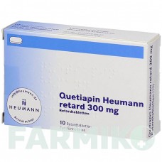 КВЕТИАПИН (QUETIAPIN) 300 мг таблетки 10 шт - Кветиапин HEUMANN PHARMA