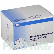 КВЕТИАПИН (QUETIAPIN) 300 мг таблетки 100 шт - Кветиапин HEUMANN PHARMA