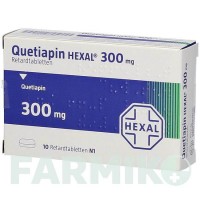 КВЕТІАПІН (QUETIAPIN) 300 мг таблетки 10 шт - Кветіапін HEXAL