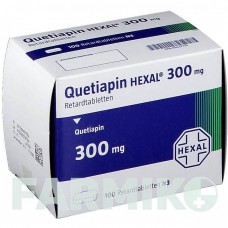 КВЕТИАПИН (QUETIAPIN) 300 мг таблетки 100 шт - Кветиапин HEXAL