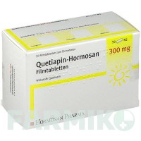 КВЕТІАПІН (QUETIAPIN) 300 мг таблетки 50 шт - Кветіапін HORMOSAN PHARMA