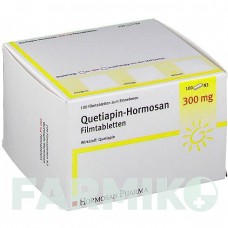 КВЕТІАПІН (QUETIAPIN) 300 мг таблетки 100 шт - Кветіапін HORMOSAN PHARMA