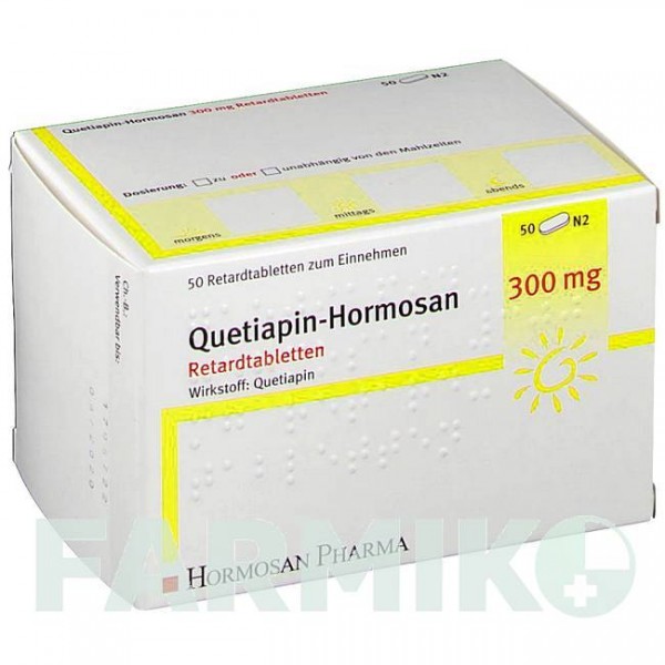 КВЕТИАПИН (QUETIAPIN) 300 мг таблетки 50 шт - Кветиапин HORMOSAN PHARMA