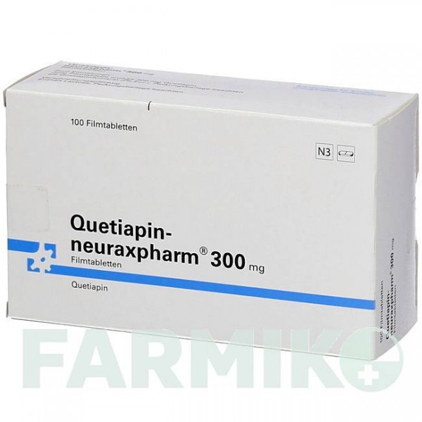 КВЕТІАПІН (QUETIAPIN) 300 мг таблетки 100 шт - Кветіапін NEURAXPHARM