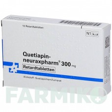 КВЕТИАПИН (QUETIAPIN) 300 мг таблетки 10 шт - Кветиапин NEURAXPHARM
