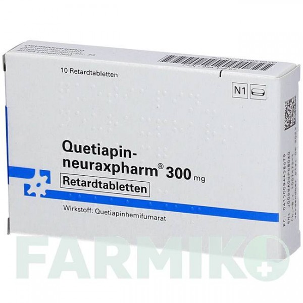 КВЕТИАПИН (QUETIAPIN) 300 мг таблетки 10 шт - Кветиапин NEURAXPHARM
