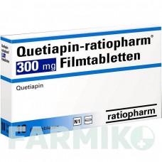 КВЕТИАПИН (QUETIAPIN) 300 мг таблетки 10 шт - Кветиапин RATIOPHARM