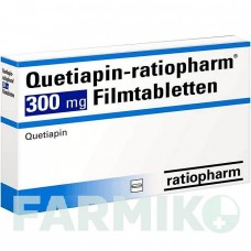 КВЕТИАПИН (QUETIAPIN) 300 мг таблетки 20 шт - Кветиапин RATIOPHARM