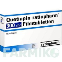 КВЕТИАПИН (QUETIAPIN) 300 мг таблетки 50 шт - Кветиапин RATIOPHARM