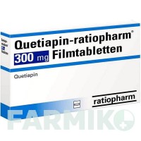 КВЕТІАПІН (QUETIAPIN) 300 мг таблетки 100 шт - Кветіапін RATIOPHARM