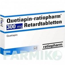 КВЕТИАПИН (QUETIAPIN) 300 мг таблетки 50 шт - Кветиапин RATIOPHARM