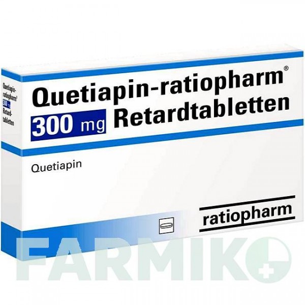 КВЕТИАПИН (QUETIAPIN) 300 мг таблетки 50 шт - Кветиапин RATIOPHARM