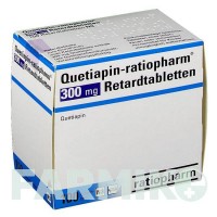 КВЕТИАПИН (QUETIAPIN) 300 мг таблетки 100 шт - Кветиапин RATIOPHARM