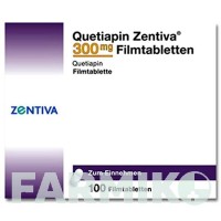 КВЕТІАПІН (QUETIAPIN) 300 мг таблетки 100 шт - Кветіапін ZENTIVA