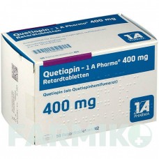 КВЕТИАПИН (QUETIAPIN) 400 мг таблетки 50 шт - Кветиапин 1 A PHARMA