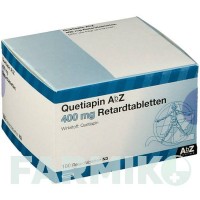 КВЕТІАПІН (QUETIAPIN) 400 мг таблетки 50 шт - Кветіапін ABZ PHARMA
