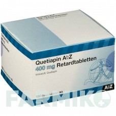 КВЕТИАПИН (QUETIAPIN) 400 мг таблетки 50 шт - Кветиапин ABZ PHARMA