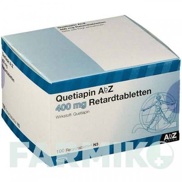 КВЕТИАПИН (QUETIAPIN) 400 мг таблетки 100 шт - Кветиапин ABZ PHARMA