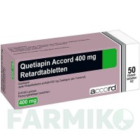 КВЕТІАПІН (QUETIAPIN) 400 мг таблетки 50 шт - Кветіапін ACCORD HEALTHCARE