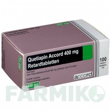 КВЕТІАПІН (QUETIAPIN) 400 мг таблетки 100 шт - Кветіапін ACCORD HEALTHCARE