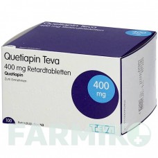 КВЕТИАПИН (QUETIAPIN) 400 мг таблетки 100 шт - Кветиапин BB FARMA
