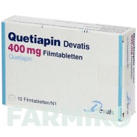 КВЕТИАПИН (QUETIAPIN) 400 мг таблетки 100 шт - Кветиапин DEVATIS