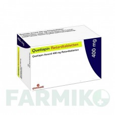 КВЕТИАПИН (QUETIAPIN) 400 мг таблетки 50 шт - Кветиапин GLENMARK