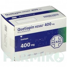 КВЕТИАПИН (QUETIAPIN) 400 мг таблетки 100 шт - Кветиапин HEXAL