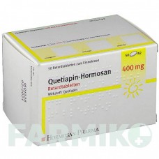 КВЕТИАПИН (QUETIAPIN) 400 мг таблетки 50 шт - Кветиапин HORMOSAN PHARMA
